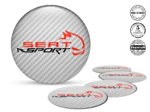 Seat Custom Dome Stickers Premium Wheel Labels